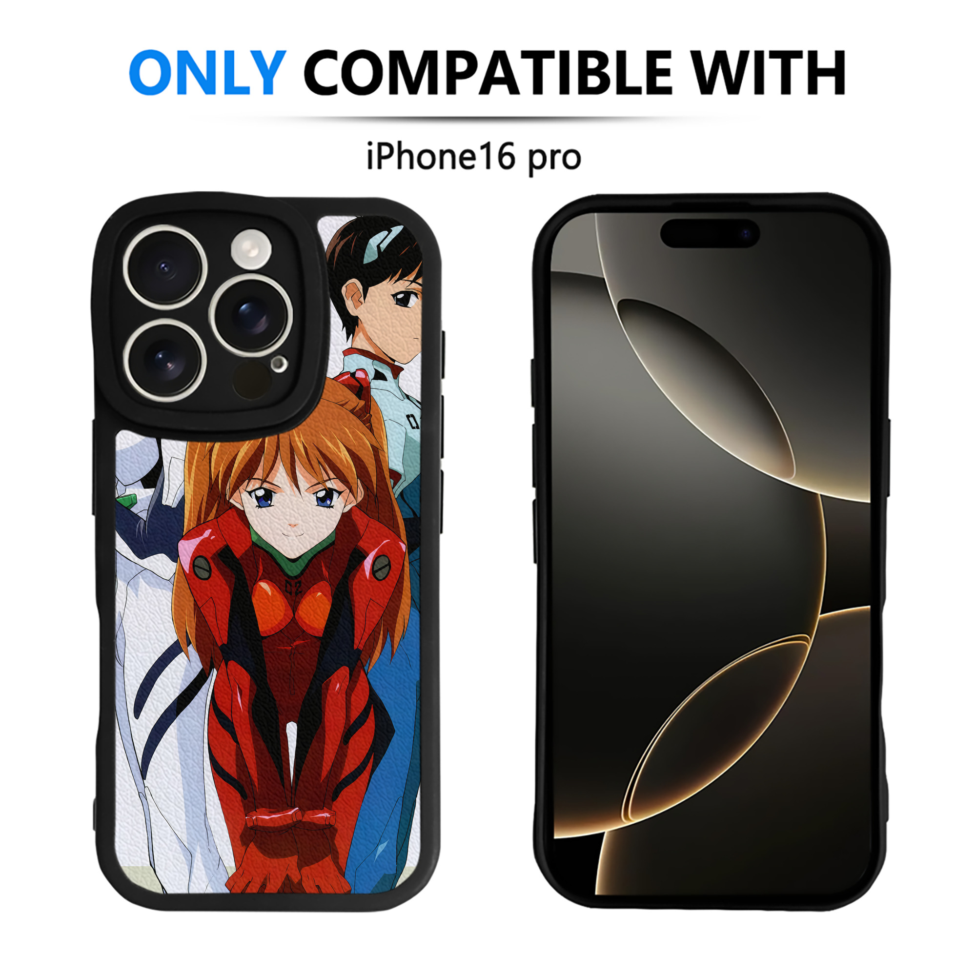 （画像用） EVA 新世紀エヴァンゲリオン 【iPhone 16シリーズ対応】シリコンスマホケース（レザー調） 材質：シリコン